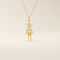 14k solid gold pendant necklace featuring a star-shaped head charm designed for little boys. Simple and charming everyday accessory.