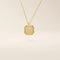 14k solid gold small octagon charm pendant with a minimalist shape and polished finish. A simple and timeless gold piece. Great for layering or everyday wear.