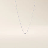 14k solid gold textured chain necklace with subtle shine and detailed finish. A classic gold chain with a unique touch. Great for everyday wear or layering.