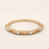 14k solid gold thin stacking ring with a minimalist design. A simple and elegant band perfect for layering.