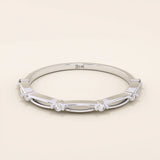 14k solid gold thin stacking ring with a minimalist design. A simple and elegant band perfect for layering.