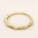14k solid gold thin stacking ring with a minimalist design. A simple and elegant band perfect for layering.
