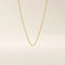 14k solid gold wheat chain necklace with a smooth, tightly woven texture. A classic gold chain with timeless appeal. Ideal for daily wear or layering.