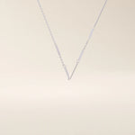 14k solid white gold flat bar chain necklace with high-polish rectangular bar accents linked at regular intervals, offering a clean, minimalist aesthetic.
