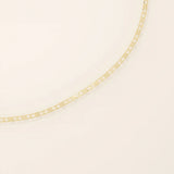 14k yellow gold scroll chain bracelet with rectangular links featuring an intricate cut-out scroll pattern.
