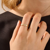 Cluster Lab Diamond Wedding Band
