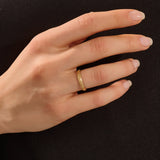 Floral Wedding Band for Women