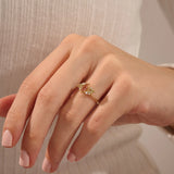 Padparadscha Sapphire Engagement Ring