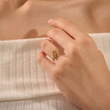 Padparadscha Sapphire Engagement Ring