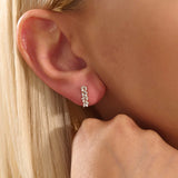 Baguette Cluster Studs