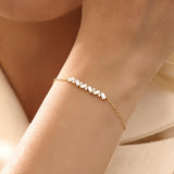 Baguette Bar Bracelet in 14K Gold