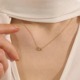 Evil Eye Necklace in Gold