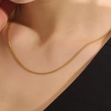Wheat Chain Necklace in Gold