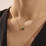Marquise Family Birthstone Necklace