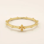14k solid gold small cross rosary praying ring 