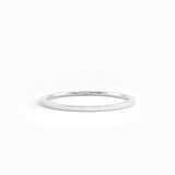 14K Solid Gold Simple Stacking Ring for Women - BRENNMORE 