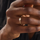 Lab Diamond Baguette Promise Ring