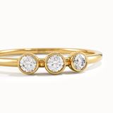 Bezel Lab Diamond Stackable Ring - BRENNMORE