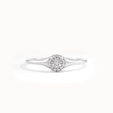 Pave Lab Diamond Pinky Ring for Women - BRENNMORE