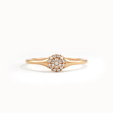 Pave Lab Diamond Pinky Ring for Women - BRENNMORE