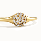 Pave Lab Diamond Pinky Ring for Women - BRENNMORE 