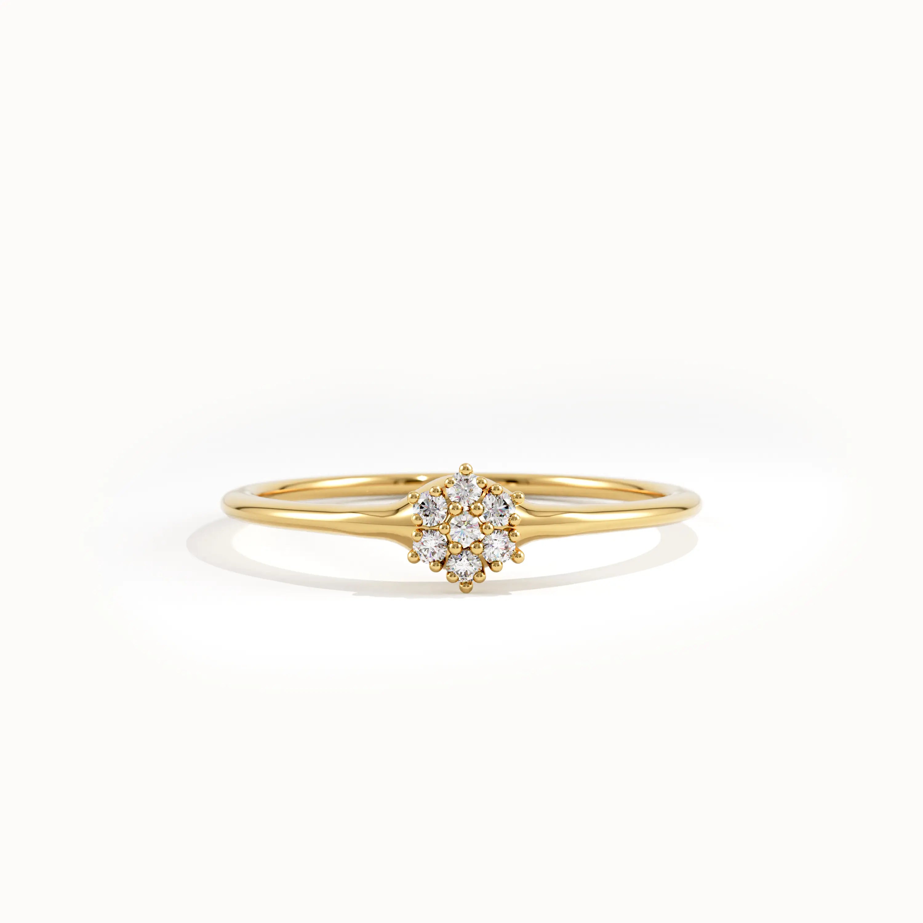 Minimalist Lab Diamond Pinky Ring - BRENNMORE
