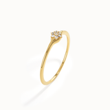 Minimalist Lab Diamond Pinky Ring - BRENNMORE 