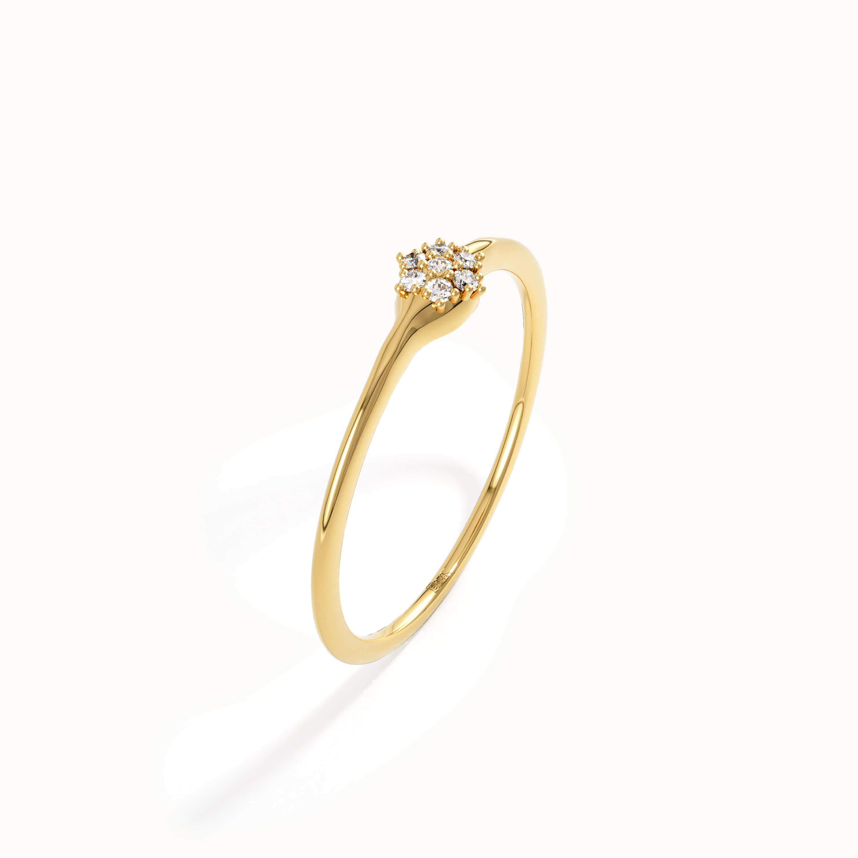 Minimalist Lab Diamond Pinky Ring - BRENNMORE 