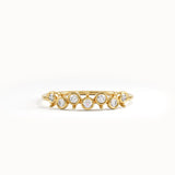 Bezel Lab Diamond Stackable Ring for Women - BRENNMORE