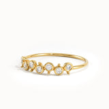 Bezel Lab Diamond Stackable Ring for Women - BRENNMORE