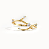 Lab Diamond Twig Ring for Women