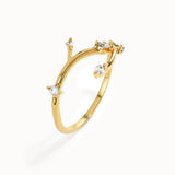 Lab Diamond Twig Ring for Women