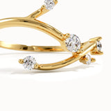Lab Diamond Twig Ring for Women