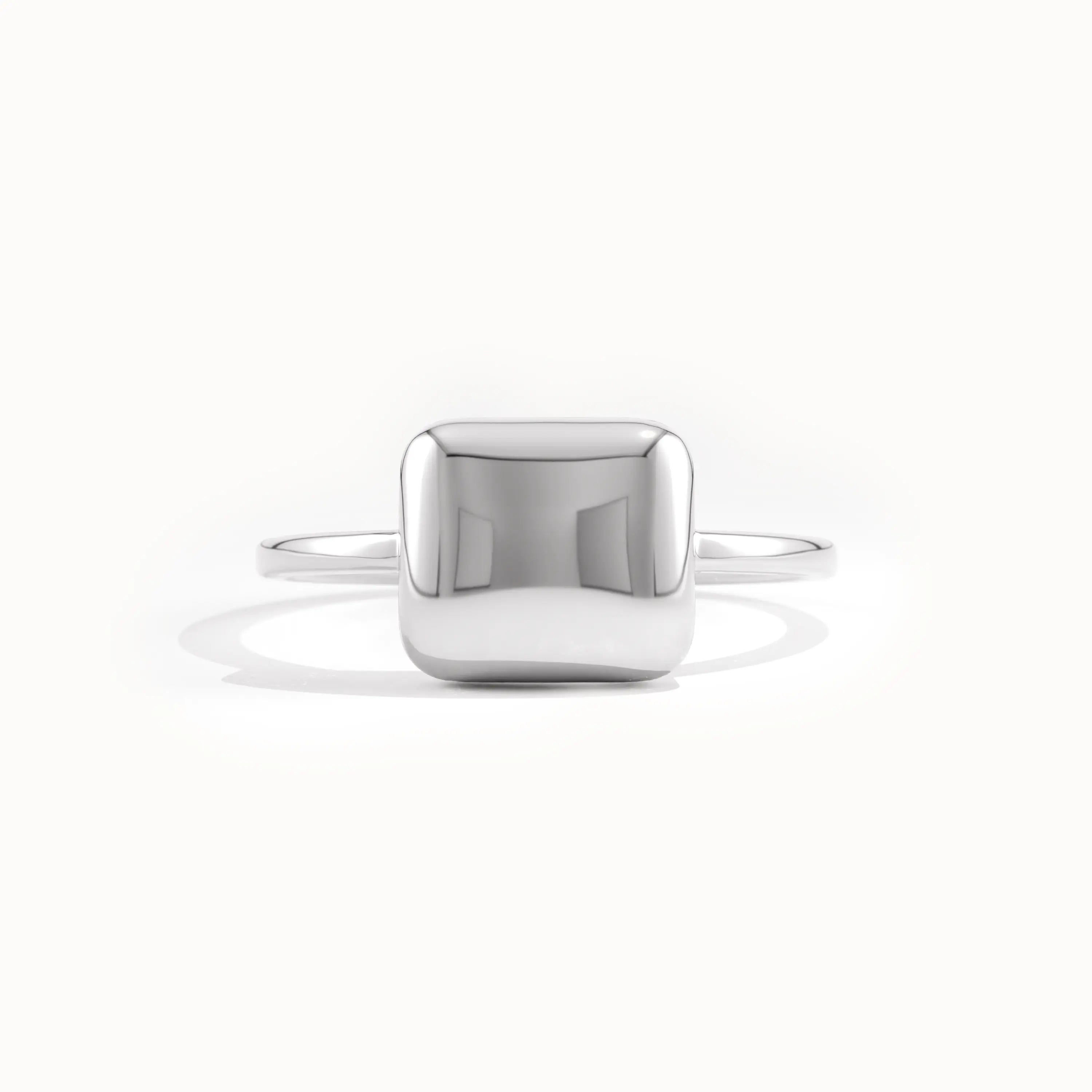 Square Dome Pinky Ring for Women