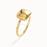 Square Dome Pinky Ring for Women