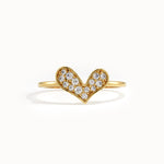 Lab Diamond Heart Ring for Women - BRENNMORE 