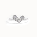 Lab Diamond Heart Ring for Women