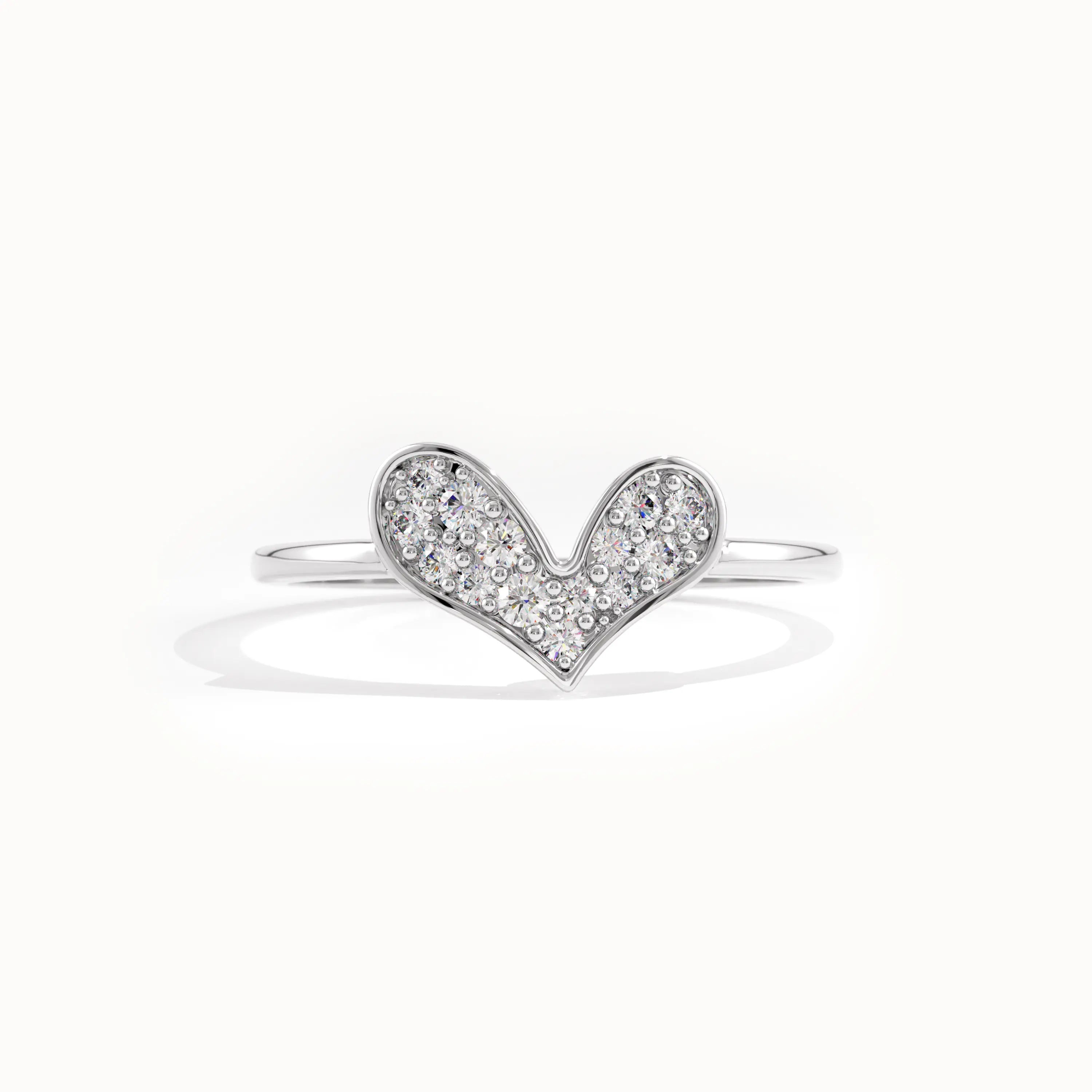 Lab Diamond Heart Ring for Women
