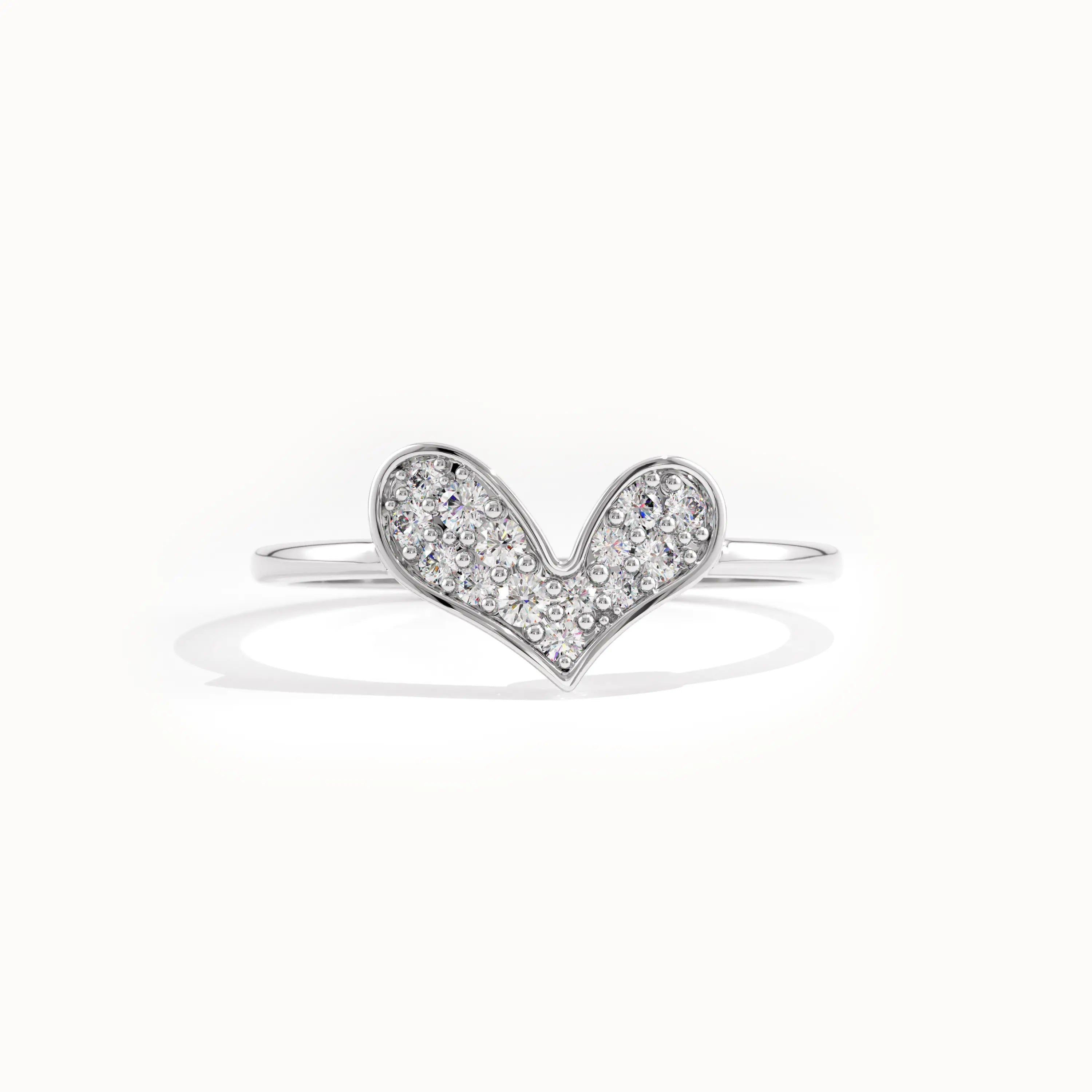 Lab Diamond Heart Ring for Women - BRENNMORE 