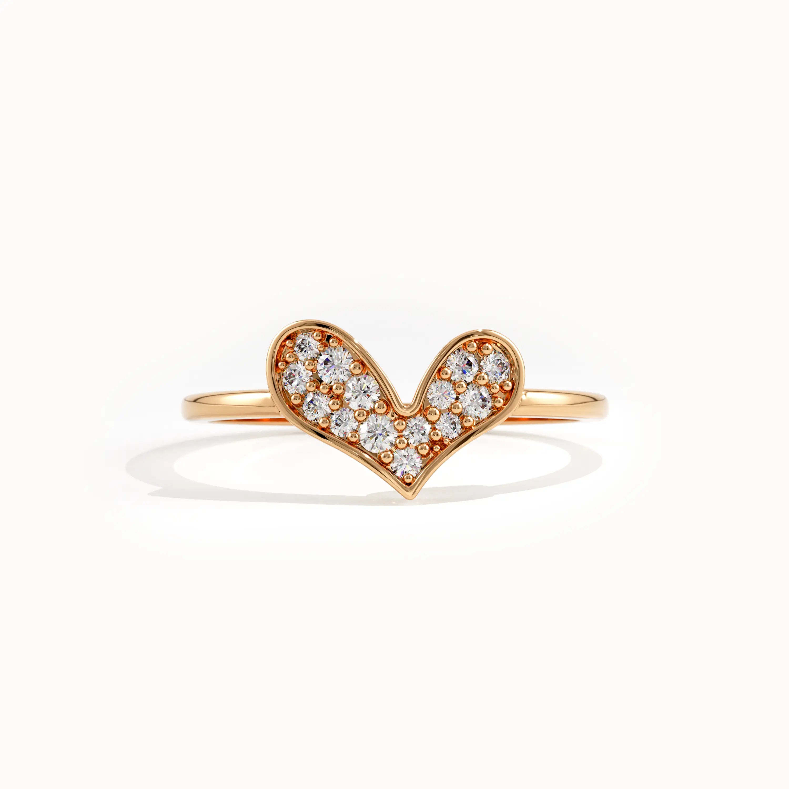 Lab Diamond Heart Ring for Women - BRENNMORE 