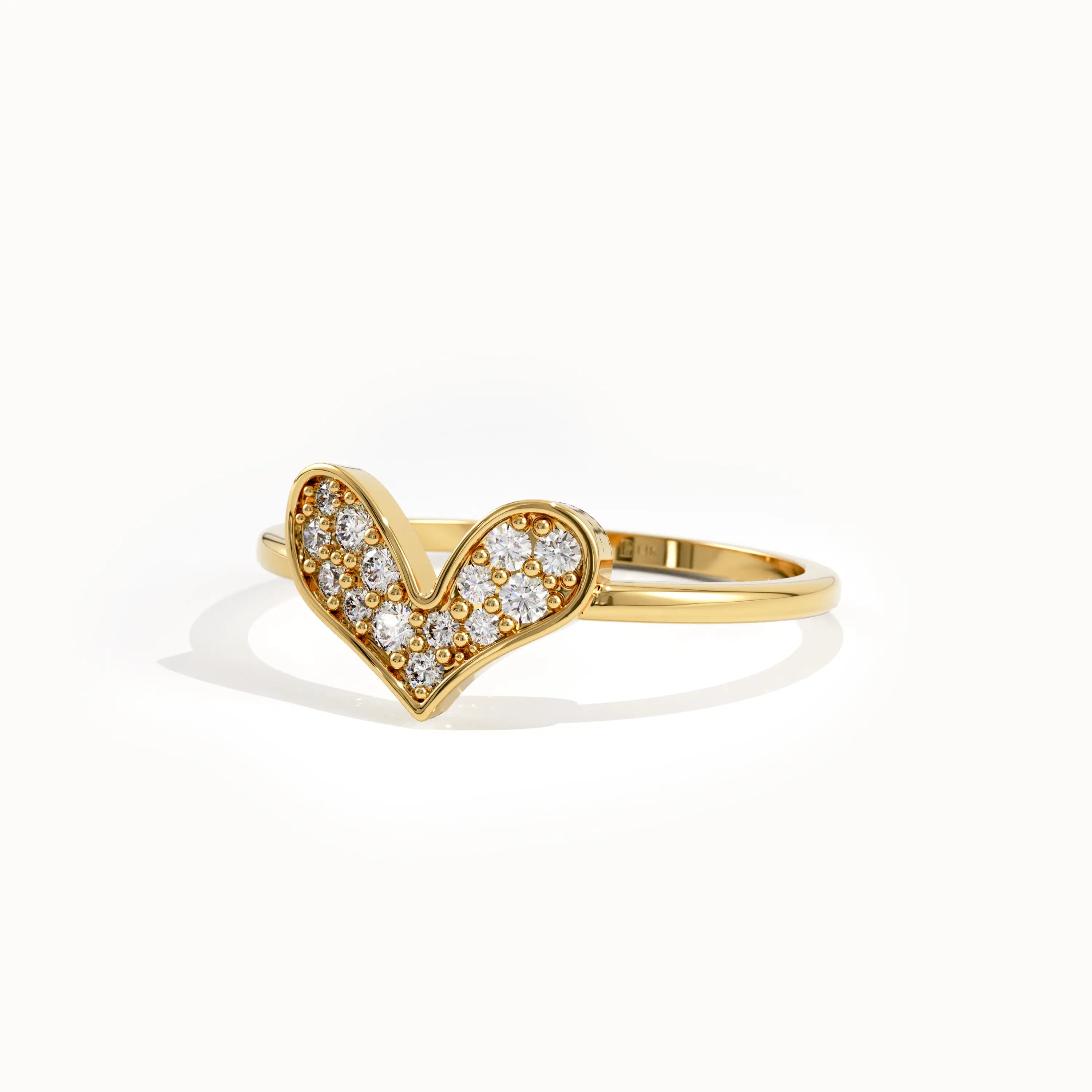 Lab Diamond Heart Ring for Women - BRENNMORE 