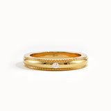 Solo Lab Diamond Wedding Band in 14k Gold - BRENNMORE