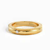 Solo Lab Diamond Wedding Band in 14k Gold - BRENNMORE