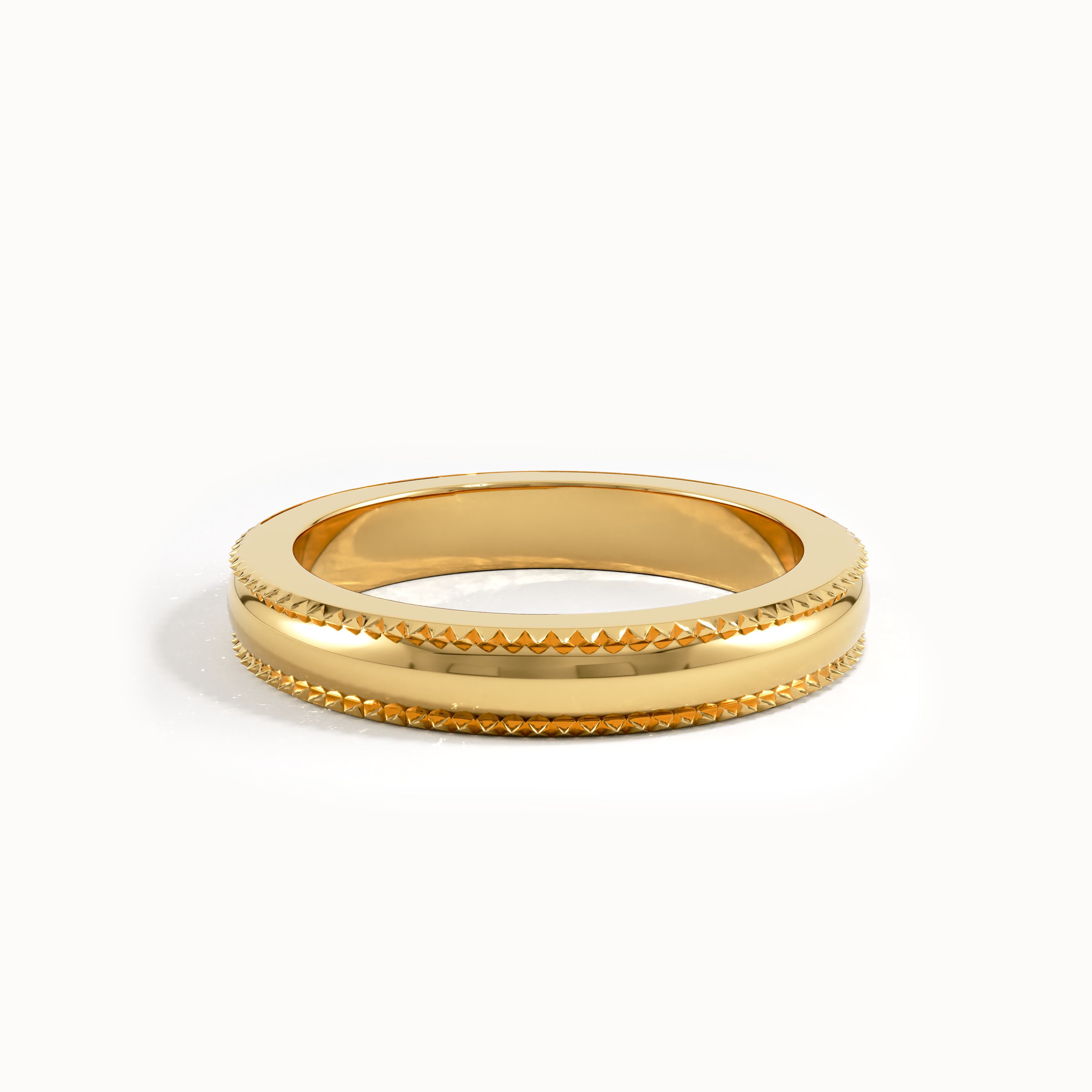Solo Lab Diamond Wedding Band in Gold - BRENNMORE 