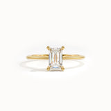 Emerald Cut Lab Diamond Engagement Ring