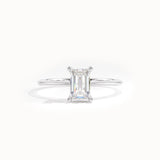 Emerald Cut Lab Diamond Engagement Ring