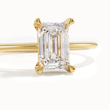 Emerald Cut Lab Diamond Engagement Ring - BRENNMORE