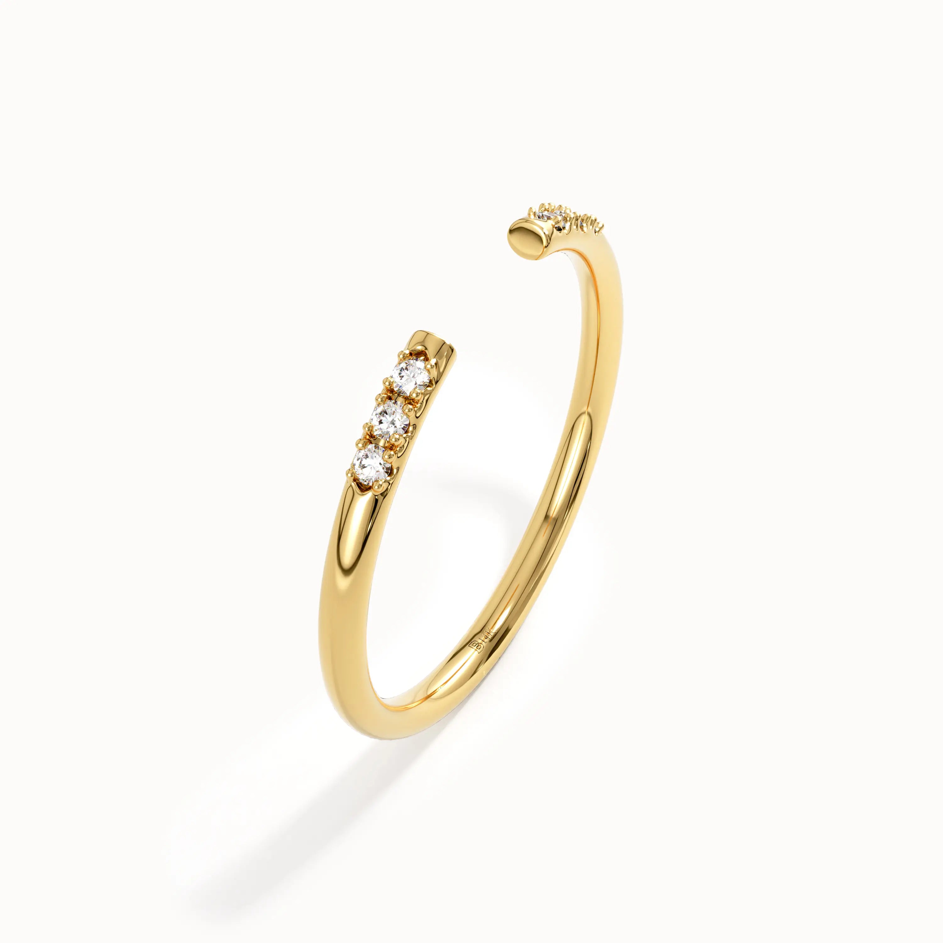 Open Band Pave Wedding Ring - BRENNMORE
