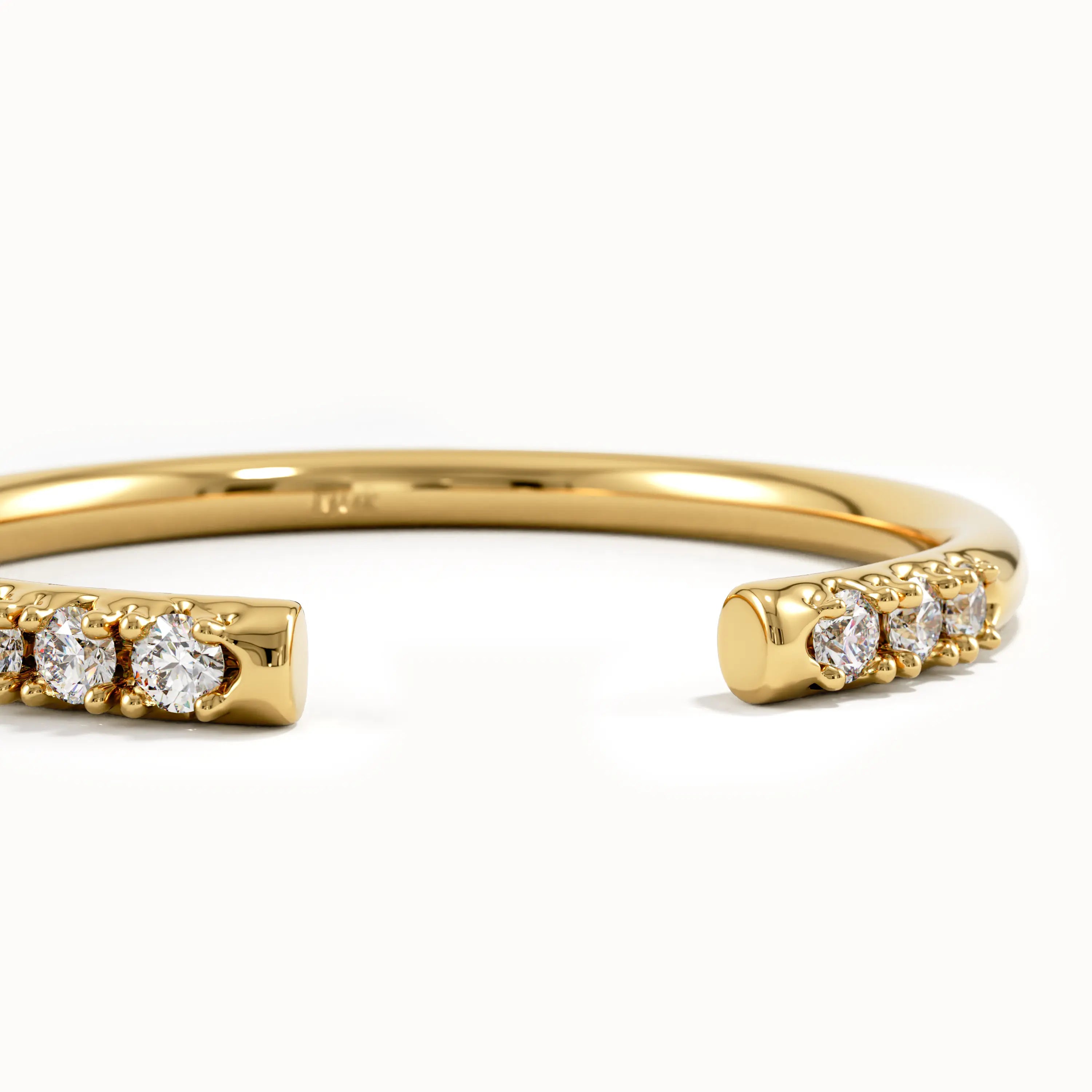 Open Band Pave Wedding Ring - BRENNMORE 