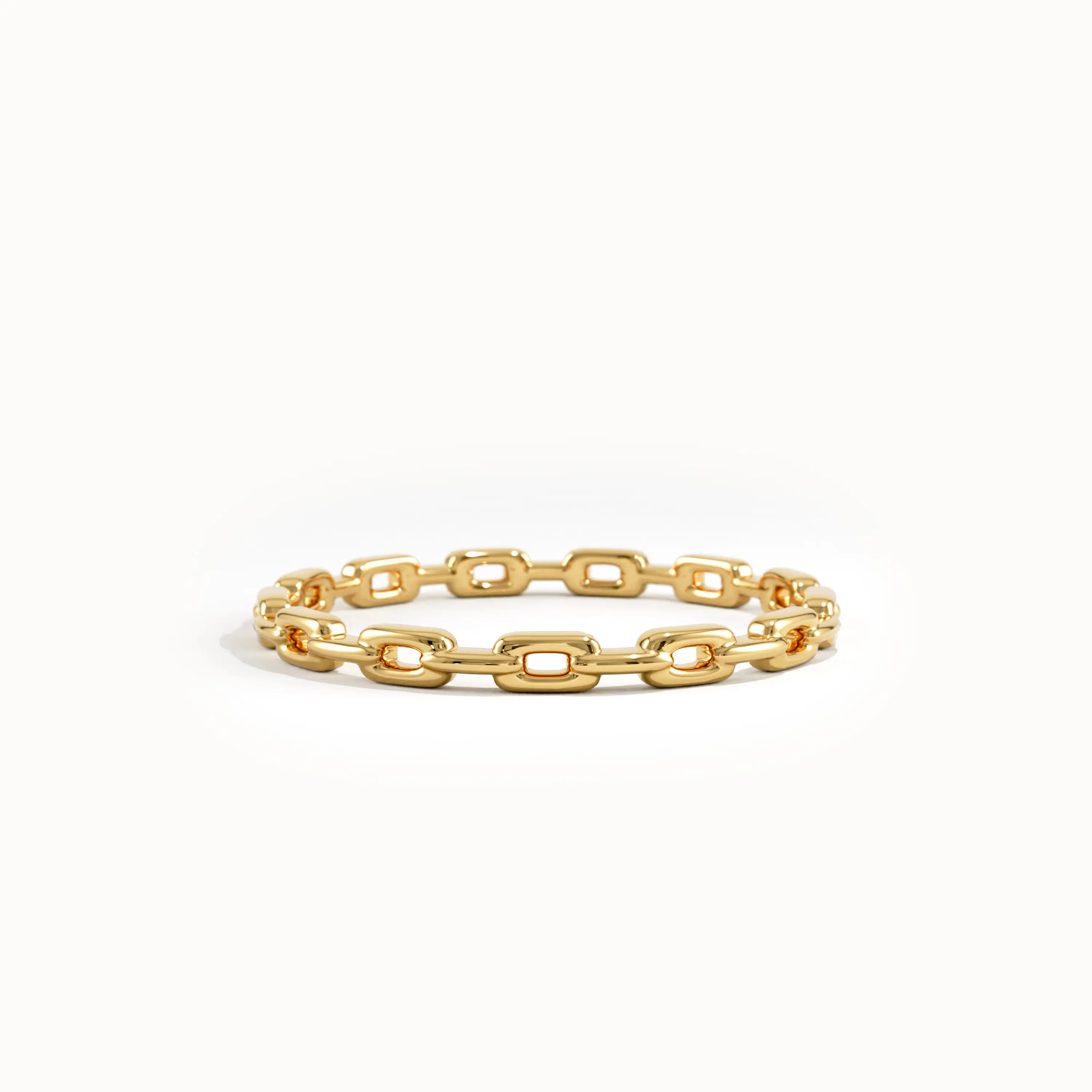 14k Gold Chain Stacking Ring for Women - BRENNMORE 